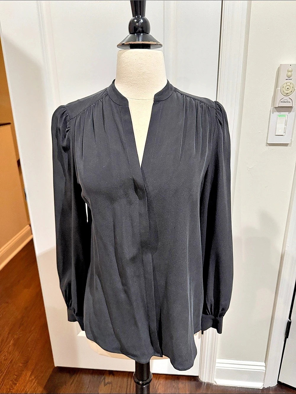L'AGENCE Women's Black Blouse Size XS